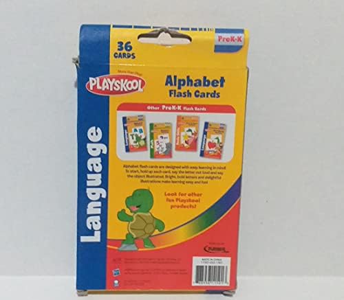 Flash Cards pré-K Alphabet Playskool em caixa, pacote de casos de 36