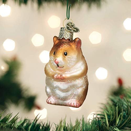 Antigo mundo Coleção de animais Coleção de vidro Ornamentos soprados para o hamster de árvore de Natal