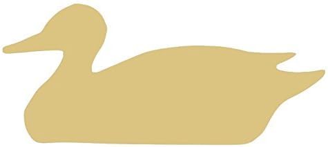 Duck Cutout inacabado Wood Quack Bill Bill Flying Patinho ganso Gander Animal Mdf Shape Canvas Style 3