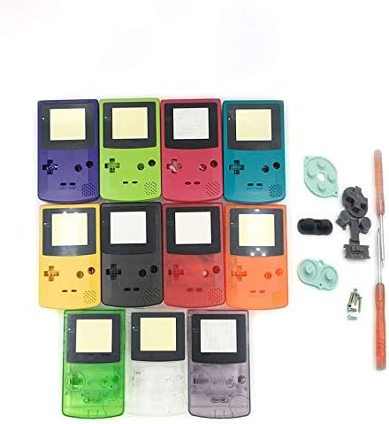 Substituição Novo protetor Habitação completa Caso de capa de pele de pacote para Nintendo Game Boy Color GBC Parte de reparo