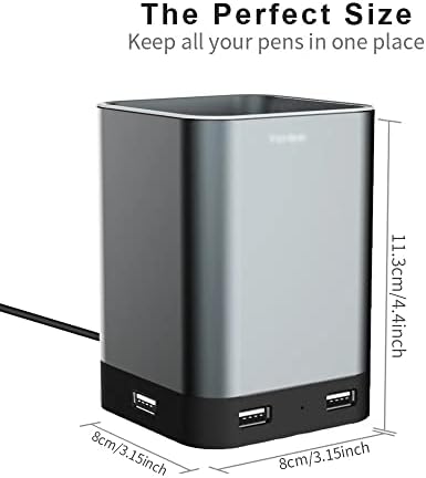 N/A alumínio USB Pen lápis por 4 USB 2.0 durável e resistente para escritório e casa