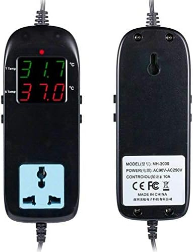 Controlador de temperatura, sensor de termostato eletrônico digital senrise com modo de aquecimento e resfriamento para