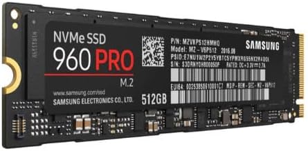 Samsung 960 Pro NVME M.2 512 GB SSD