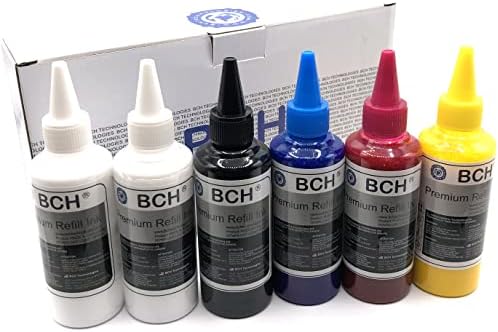 BCH Premium DTF Ink for InkJet Printing Direct to Film Transfer Printing - 600 ml Total