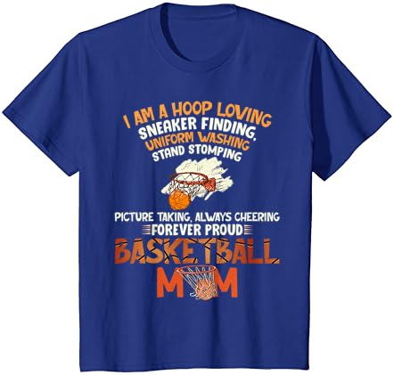 T-shirt para mamãe de basquete para sempre orgulhosos