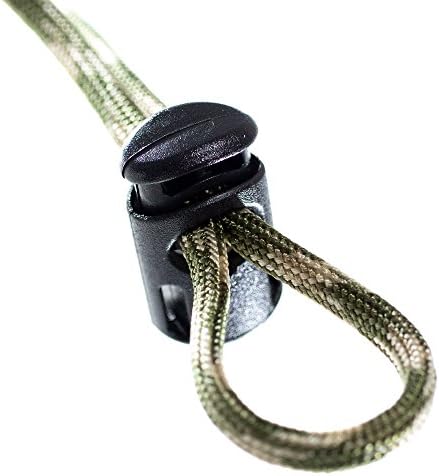 ELLIPSE CABELHOS DE PARACORD, cordão de bungee, cordões, mochilas e muito mais - mantém até 1/4 de polegada de cordão ou corda