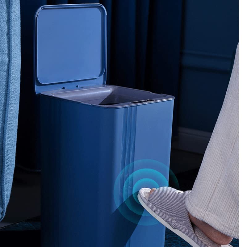 Lixo do sensor zhaoleei pode grande capacidade para banheiro banheiro lixo lata de cozinha Indução automática lixo à prova d'água
