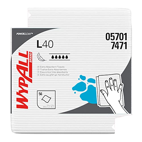 Kimberly-Clark 5701 Profissional Wypall L40 1/4 Fold Wipers, pacote de 1008