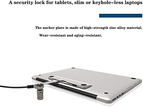 Suporte da placa de base do laptop Zolunu com suporte de trava de cabos com mesa de ancoragem anti-roubo com suporte de placa de base