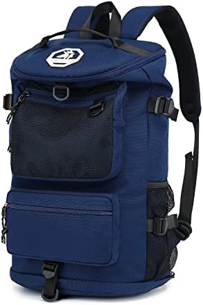 Backpack de mochila de mochila de ginástica Kalesi com compartimento de sapatos para laptop de caminhada esportiva de viagens