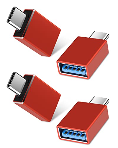 4PACK USB-C para USB Adaptador, Ailkin C ao Adaptador USB, USBC para USB 3.0 Conversor feminino para MacBook Pro, iPad Pro, Google