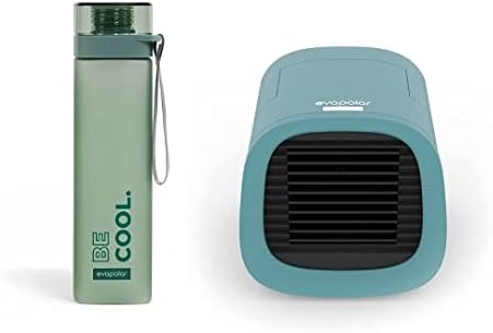 Pacote - 2 itens: evapolar Evachill evaporador pessoal refrigerador de ar e água à prova de vazamento livre Evabottle