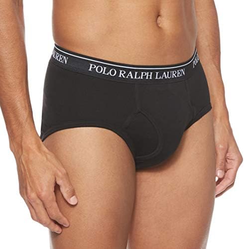 Polo Ralph Lauren Classic Fit w/Wicking 4-Pack Briefs Andover Heather/Madison Heather/Black LG