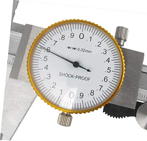 X-Dree 0-150mm Dial Palier Vernier Ferramenta de medição W CASA CINZ