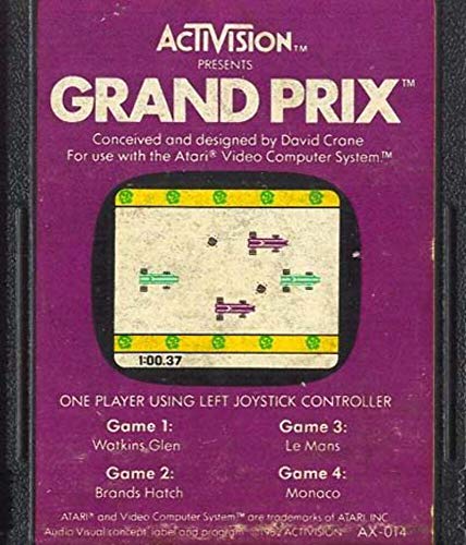 Grande Prêmio Atari 2600 Cartucho de videogame