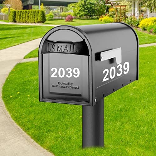 Adesivo de numeração da caixa de correio reflexivo,