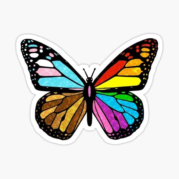 L.G.B.T adesivos de borboleta | Mostre o seu amor pela família LGBT com este decalque de vinil no seu laptop, carrocese de carro