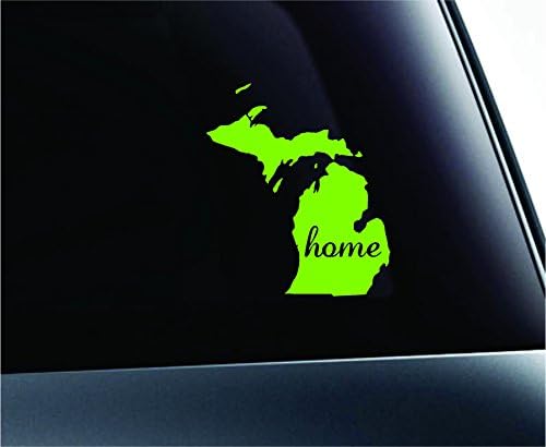ExpressDecor Home State Michigan Símbolo Decalque Família Adoro Varrueiro Adesivo de Caminhão Janela