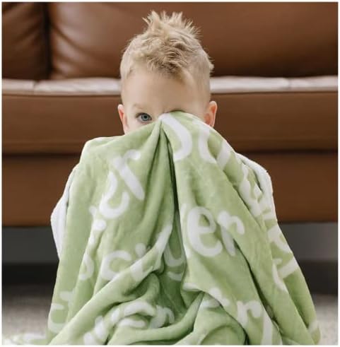 JFU Nome Cobertores Crianças personalizadas, cobertor personalizado para meninos meninos personalizados cobertores de