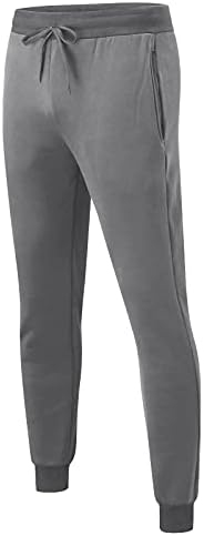 Calça de moletom sezcxlgg masculina calça casual de lacta de quadril rastrear calças de treino de cores sólidas com bolso