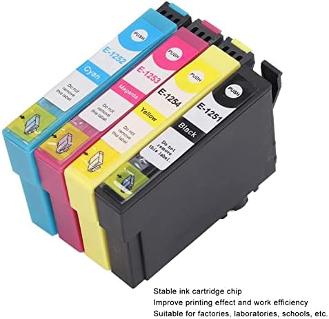 4 cartucho de tinta para impressora colorida, excelente cartucho de tinta aérea sem vazamento Efeito de impressão fluente para o