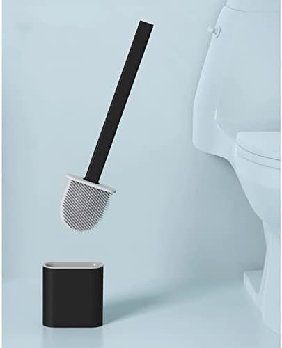 Escova de escova de vaso sanitário pincel, escova de vaso sanitário montada na parede pincel sem pincel sem higineses tpr silicone