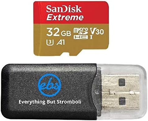 Sandisk 32 GB Micro SDHC Memory Card Extreme Works com GoPro Hero 7 Black, Silver, Hero7 Pacote UHS-1 U3 com tudo,