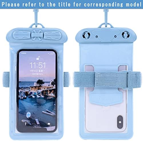 Caixa de telefone Vaxson, compatível com a bolsa à prova d'água Lenovo A889 [Filme de protetor de tela] Blue
