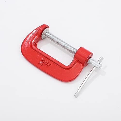 Zaldita Drop forged, C-clamp, 2/3 /4 em um tamanho universal e vermelho de 2 polegadas
