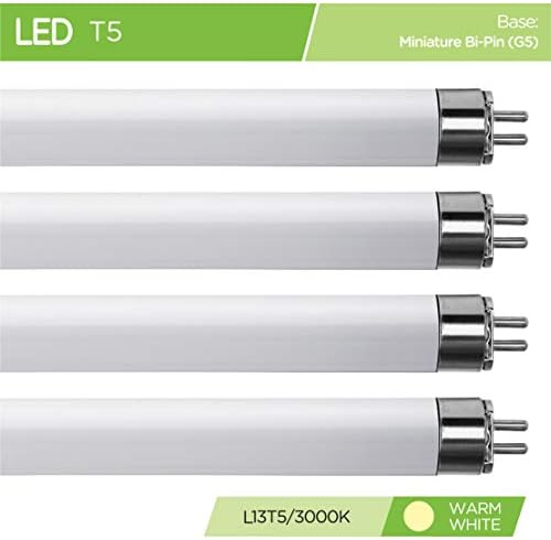 Substituição direta de LED T5/WW - T5 3000K WAX WHIT - 9 WATT - 21 - 900 LUMENS - Lâmpadas super de vida de longa duração