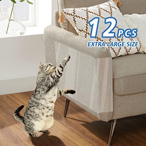 12pcs Protetores de móveis extras grandes de gatos, protetor de mobília de arranhões de gato bingooe anti -arranhando