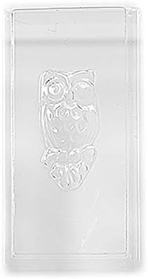 World of Molds 8 Cavity Owl em relevo em sabão retangular/banheira molde H02