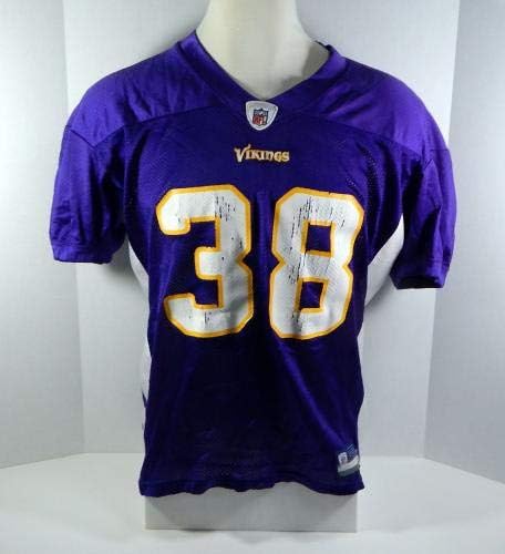 2008 Minnesota Vikings Naufahu Tahi 38 Jogo emitido Jersey de Prática Purple - Jerseys de Jerseys usados ​​na NFL