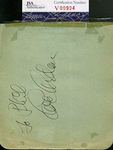 Eve Arden Eddie Bracken JSA CoA assinado pela mão assinada pela página do álbum vintage Autograph