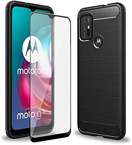 Caso olixar com protetor de tela para Motorola Moto G30, Proteção Stylish 2 em 1 - Defenda seu telefone e tela de gotas,