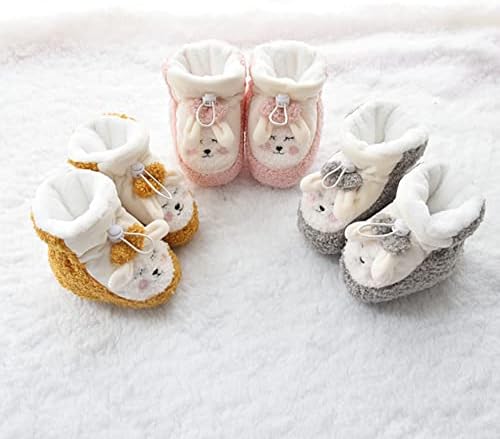Botas ocidentais Baby Girl Sapatos de bebê sapatos de algodão e sapatos de solado macio e de veludo, fofos, não caia