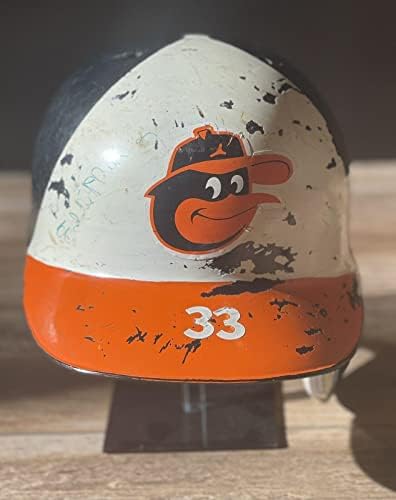1983 Eddie Murray Orioles assinada jogo usado capacete world world campes PSA - MLB Game Usado Capacetes usados