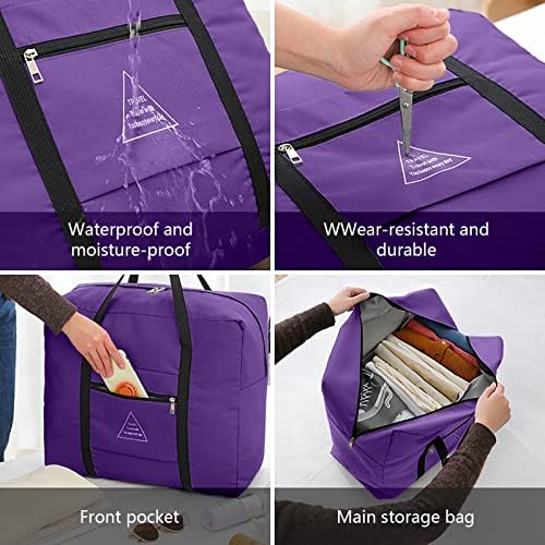 Sacos de sacola com manga de carrinho de manga de viagem de viagem, mochila grande durante a noite para mulheres, viagens itens