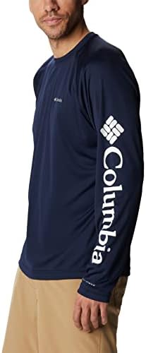 Camisa de manga comprida do garfo masculino de Columbia