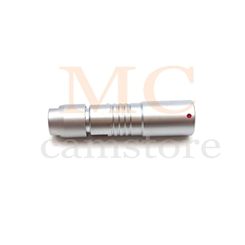 McCamstore 0f 3pin Conector feminino masculino, plugue de câmera Rs 3pin para cabo de alimentação Arri/Veneza/Vermelho, plugue de