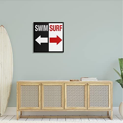 Stuell Industries Swim Surf Arrows Sign Palavras costeiras oceânicas, Design by Graffitee Studios