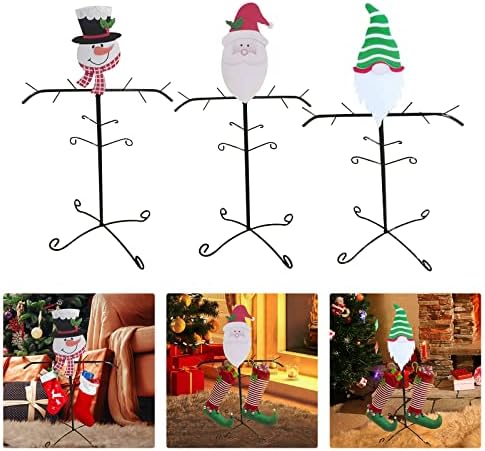 Holder de Natal com cabides de galhos de boneco de neve encaixando independentes e decoração e pendura pequena enfeites