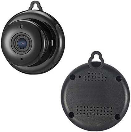 SuperShot V380 WiFi IP Câmera de câmera bebê sem fio Small HD Nightvision Indoor Home Plástico preto