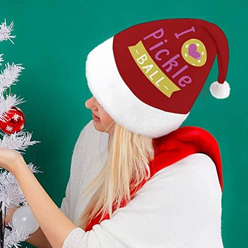 Love Ball Ball Chapéu de Natal personalizado Papai Noel Chapéu engraçado Decorações de Natal