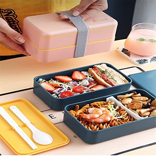 Brotdose im JapaniSchen sil doppellagige, bento-box de bento tragbare mikrowellen-brotdose für Kinder mit büroangestelter