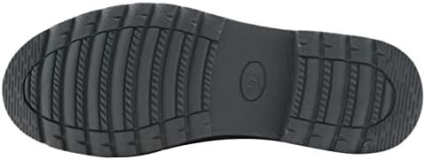 Ahannie Boys Leather School Uniform Sapato Oxford Kids Black Loafer Slip-On Shoes