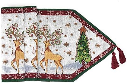 Tache Winter Floresta Recela Antiga Vintage Véspera de Natal Flakes Férias Temporada Branca Decorativa Tapestry Tapestry