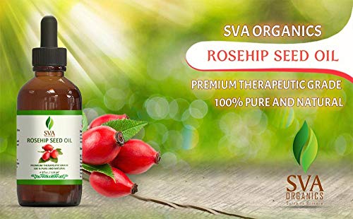 SVA Organics Roseiph Óleo Pressionado a frio 4 oz puro Pure Natural Premium Terapêutico de grau de transportadora não refinada