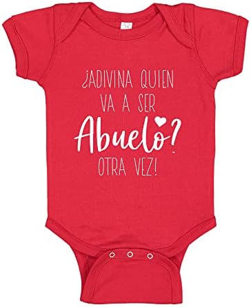 ABELO OTRA VEZ Vovô de novo anúncio de gravidez espanhol Baby Bodysuit Infant One Piece