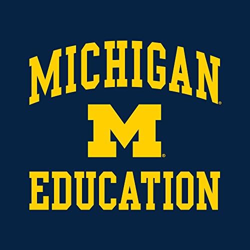 Departamentos de logotipo do arco de Michigan Wolverines, camiseta da faculdade, cor da equipe
